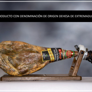 Jamón Ibérico de Bellota 100x100 con Denominación de Origen Dehesa de Extremadura